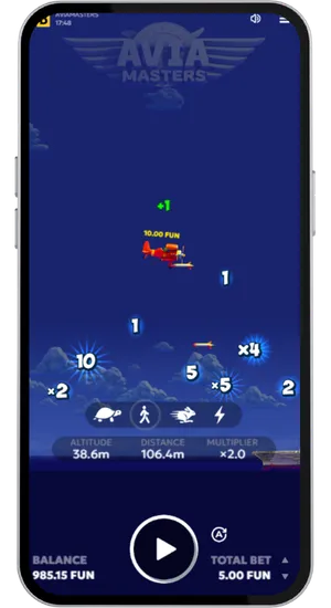 Aviamasters plane collecting multipliers in flight