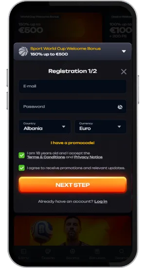 Aviamasters by BGaming - creating an account and depositing from £10